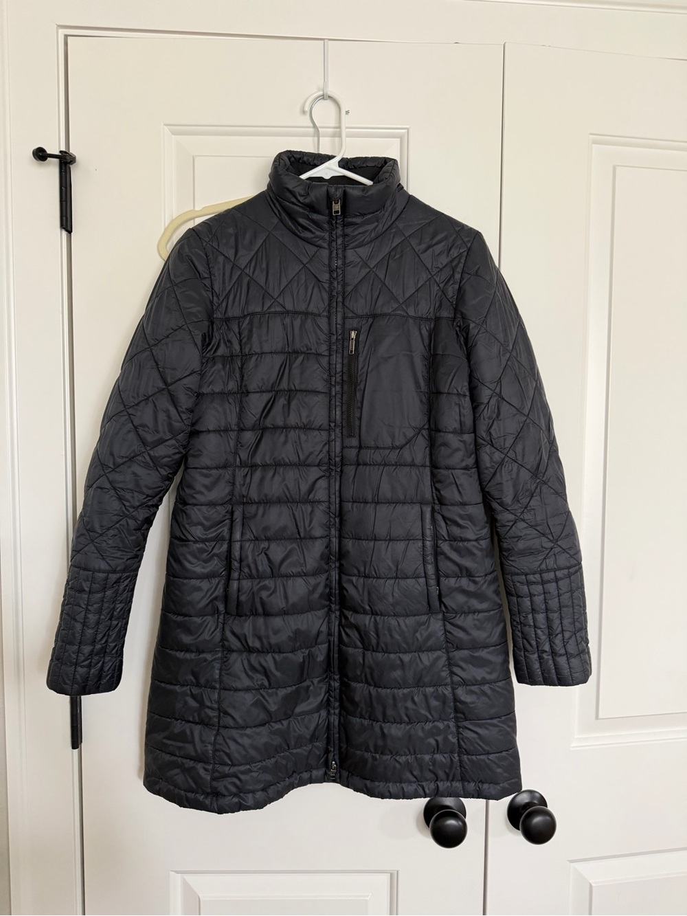 Women’s Patagonia Radalie Black Quilted Long Puffer Jacket